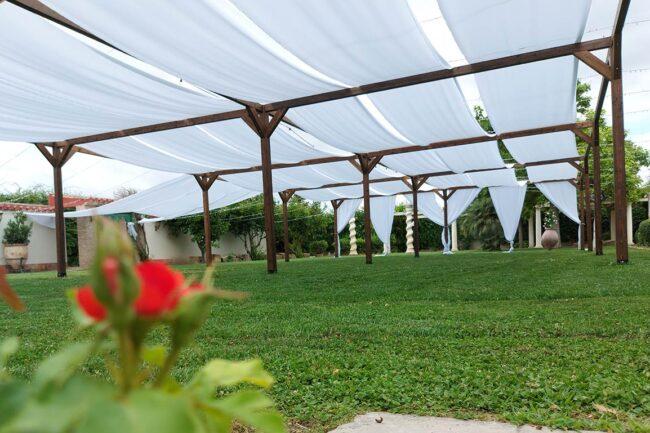 Pérgolas de madera para bodas y eventos